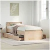 Image de Cadre de lit sans matelas avec tête de lit 90x190 cm pin massif, lit, cadre de lit simple, meuble de chambre à 3308786