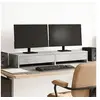 Image de Support de moniteur avec tiroirs gris béton bois d'ingénierie, support d'écran, étagère de moniteur, base de moniteur 854673