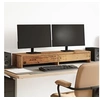 Image de Support de moniteur avec tiroirs vieux bois bois d'ingénierie, support d'écran, étagère de moniteur, base de moniteur 854677