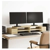 Image de Support de moniteur avec rangement chêne sonoma bois ingénierie, support de moniteur pour bureau, étagère de 854690