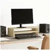 Image de Support de moniteur chêne sonoma 54x22x15 cm bois d'ingénierie, support de moniteur pour bureau, étagère de moniteur, 854771