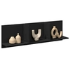 Image de Armoire murale 100x16,5x30 cm noir bois d'ingénierie, armoire murale flottante, étagère murale, vitrine murale, 854860