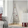 Image de Arbre de Noël en métal pour décoration noir 150 cm, arbre de Noël en métal, support de sapin de Noël en métal, 4018957