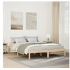 Image de Cadre de lit extra long sans matelas 140x210 cm bois massif pin, lit, meuble de chambre, lit en bois, lit double, 852406