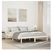 Image de Cadre de lit extra long sans matelas 140x210 cm bois massif pin, lit, meuble de chambre, lit en bois, lit double, 852407
