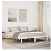 Image de Cadre de lit extra long sans matelas 160x210 cm bois massif pin, lit, meuble de chambre, lit en bois, lit double, 852409