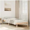 Image de Cadre de lit extra long sans matelas 80x220 cm bois massif pin, lit, meuble de chambre, lit en bois, lit simple, 852414