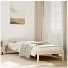Image de Cadre de lit extra long sans matelas 90x220 cm bois massif pin, lit, meuble de chambre, lit en bois, lit simple, 852416