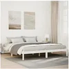 Image de Cadre de lit extra long sans matelas 180x220 cm bois massif pin, lit, meuble de chambre, lit en bois, lit double, 852425