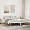 Image de Cadre de lit extra long sans matelas 200x220 cm bois massif pin, lit, meuble de chambre, lit en bois, lit double, 852427