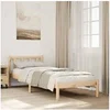 Image de Cadre de lit extra long sans matelas 80x210 cm bois massif pin, lit, meuble de chambre à coucher, lit en bois, lit 852428