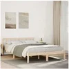 Image de Cadre de lit extra long sans matelas 160x210 cm bois massif pin, lit, meuble de chambre à coucher, lit en bois, lit 852436