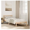 Image de Cadre de lit extra long sans matelas 80x220 cm bois massif pin