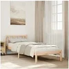 Image de Cadre de lit extra long sans matelas 90x220 cm bois massif pin, lit, meuble de chambre à coucher, lit en bois, lit 852444