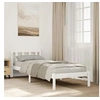 Image de Cadre de lit extra long sans matelas 90x220 cm bois massif pin, lit, meuble de chambre à coucher, lit en bois, lit 852445