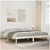 Image de Cadre de lit extra long sans matelas 180x220 cm bois massif pin, lit, meuble de chambre à coucher, lit en bois, lit 852453