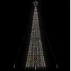 Image de Sapin de Noël - vidaXL - 500 cm - 1534 LED colorées - Effets lumineux 8 modes - Extérieur
