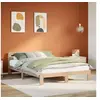Image de Cadre de lit sans matelas 160x200 cm bois massif de pin