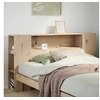 Image de Tête de lit avec rangement 150 cm bois massif de pin
