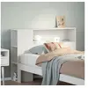 Image de Tête de lit avec rangement blanc 75 cm bois massif de pin, tête de lit en bois, tête de lit avec rangement, tête de 855646