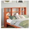 Image de Tête de lit avec rangement cire marron 150cm bois massif de pin, tête de lit en bois, tête de lit avec rangement, 855659