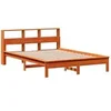 Image de Lit 220.5 x 132 x 80 cm en cire sommier a lattes de couleur