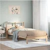 Image de Lit bibliothèque sans matelas 90x200 cm bois de pin massif, lit, meuble de chambre à coucher, lit avec rangement, lit 855720