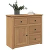 Image de Buffet avec tiroirs Panama 93x40x80 cm bois massif de pin, meuble de rangement, meuble de rangement de cuisine, 4016384