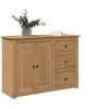 Image de Buffet avec tiroirs Panama 112x40x80 cm bois massif de pin, meuble de rangement, meuble de rangement de cuisine, 4016385