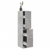 Image de Armoire d apothicaire gris béton 30x41x144,5 cm bois ingénierie