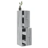Image de Armoire apothicaire sonoma gris 30x41x144,5cm bois d ingénierie