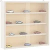Image de Vitrine de collection en bois avec portes 40x8,5x37cm