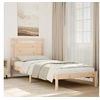 Image de Cadre de lit extra long sans matelas 100x220 cm bois massif, meuble de chambre à coucher, sommier, lit en bois, lit, 3309199