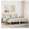 Image de Cadre de lit extra long sans matelas 180x220 cm bois massif, meuble de chambre à coucher, sommier, lit en bois, lit, 3309205