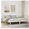 Image de Cadre de lit extra long sans matelas 200x220 cm bois massif, meuble de chambre à coucher, sommier, lit en bois, lit, 3309208