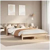 Image de Cadre de lit sans matelas 140x190 cm bois de pin massif, sommier, cadre de lit double, cadre de lit en bois massif, 3309740