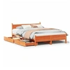 Image de Cadre de lit sans matelas cire marron 120x200cm bois pin massif 3309775