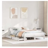 Image de Cadre de lit sans matelas blanc 140x200 cm bois de pin massif 3309846