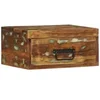 Image de Table de chevet murale bois massif de rï¿½cupï¿½ration