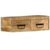 Image de Meuble TV mural 60x30x19 cm bois massif de manguier brut