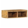 Image de Meuble TV mural 60x30x19 cm bois massif de manguier brut