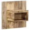 Image de Table de chevet 50x27x50 cm bois massif de manguier brut, armoire de lit, meuble de chambre à coucher, table de 4017522