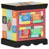 Image de Table de chevet Multicolore 40x35x45 cm en bois composite