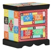 Image de Armoire de chevet 2 pcs Multicolore 40x35x45 cm en bois reconstitué