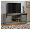 Image de Meuble TV HALDEN 2 portes coulissantes gris 150x40x60 cm