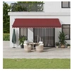 Image de Luifel automatisch uittrekbaar met LED's 500x300 cm bordeaux3310197