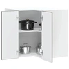 Image de Armoire murale d'angle de cuisine Kalmar noir bois d'ingénierie 853618