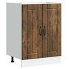 Image de Meuble de base de lavabo Lucca chêne fumé bois d'ingénierie, meuble bas de cuisine, meuble bas à tiroir de cuisine, 853682