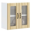 Image de Armoire murale de cuisine avec porte vitrée "Lucca" en chêne Sonoma 853910