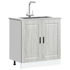 Image de Meuble bas pour évier Porto sonoma gris bois ingénierie 853933